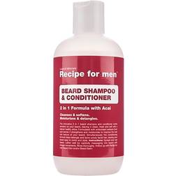 Recipe for Men Beard Shampoo & Conditioner None, Male, Equipo, cuidado facial, Multicolor, 250 ml