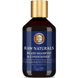 Recipe for Men Raw Naturals Rustic Beard Sham, Male, Equipo, belleza, Azul, 250 ml