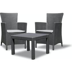 Keter Rosario Lounge-Set, 1 Tisch einschl. 2 Stühle