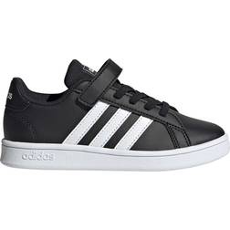 adidas Kid's Grand Court - Core Black/Cloud White/Cloud White