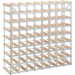 vidaXL 282471 Beige Wine Rack 80x80cm