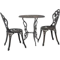 vidaXL 47858 Set da Bistrot, 1 Tavolo incluso 2 Sedie