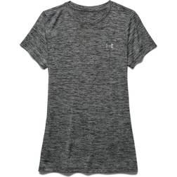 Under Armour Tech Twist T-shirt Women - Black/Metallic Silver