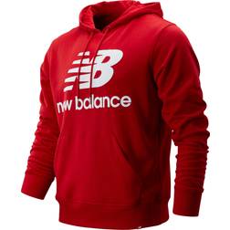 New Balance Essentials Stacked Logo Po Hoodie - Red