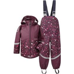 Didriksons Waterman Printed Kid's Set - Plum Terazzo (503531-956)