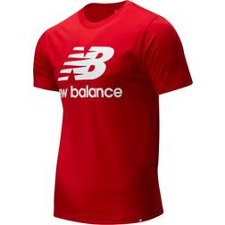 New Balance Essentials Stacked Logo T-shirt - Team Red