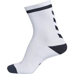 Hummel Elite Indoor Low Socks - White/Black