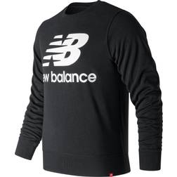 New Balance Essentials Stacked Logo Crew Sweatshirt - Black