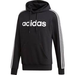 adidas Essentials 3-Stripes Pullover Hoodie Men - Black/White
