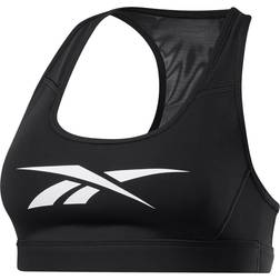 Reebok Hero Medium-Impact Racer Bra - Black