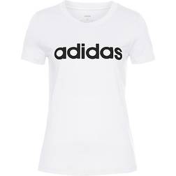 Adidas Essentials Linear T-shirt Women - White/Black