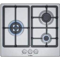 Bosch Serie 4 PGC6B5B90 3 Fuegos 60 cm Inox Natural