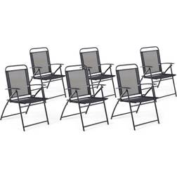 Beliani Livo 6-pack Chaise de jardin pour repas