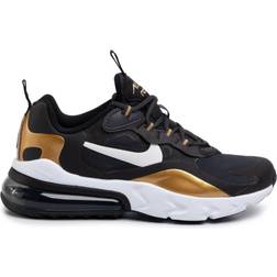 Nike Air Max 270 React GS - Anthracite/Black/Metallic Gold/White