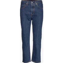 Levi's 501 Crop Jeans - Charleston Pressed/Medium Wash