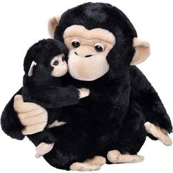 Wild Republic Chimp Mom & Baby 12"