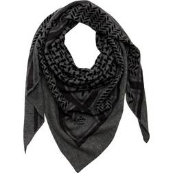 Lala Berlin Tørklæde Triangle Trinity Classic Scarf M - Lubecca/Darkgrey Melange