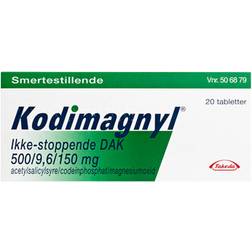 Kodimagnyl 500mg/9.6mg/150mg 20 stk Tablet