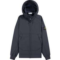 Stone Island Soft Shell-R Hooded Jacket - Navy