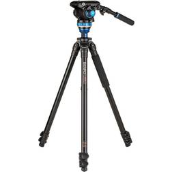 Benro A2573F 3-Section Aluminum Single Tube Video Tripod with S6PRO Video Head