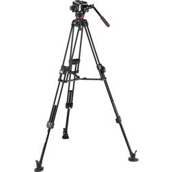 Manfrotto 504X Rotule Vidéo Fluide et Trépied Rapide 645 en Aluminium