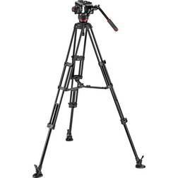 Manfrotto Testa Video Fluida 504X e Trep 2 Tubi in All. e Stab. Centr