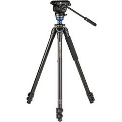 Benro A2573F 3-Section Aluminum Single Tube Video Tripod with S4PRO Video Head