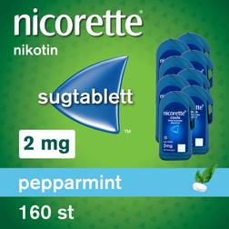 Nicorette Pepparmint 2mg 160 stk Sugetablet