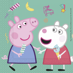 Globosnordic 20 serviettes 33x33cm peppa pig