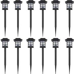 vidaXL 810650 Ground Lighting 38cm 12pcs