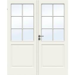 Swedoor Compact SP6 Double Door Innerdør Klarglass S 0502-Y (70x200cm)