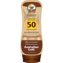 Australian Gold Sunscreen Lotion with Bronzers SPF50 237ml