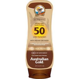 Australian Gold Sunscreen Lotion with Bronzers SPF50 8fl oz