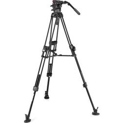 Manfrotto 526 Pro Testa video, treppiede 645 Fast Twin Alu