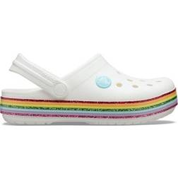 Crocs Crocband Rainbow Glitter Clg Sandalen - White