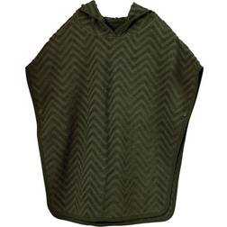 Filibabba Zigzag Poncho Dark Green