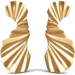 ENAMEL Copenhagen Big Wave Earrings - Gold