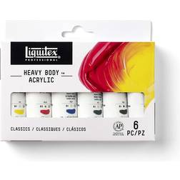 Liquitex Heavy Body Acrylic Set 6x22ml Vibrants