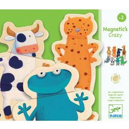 Djeco Magnetic Crazy Animals 24 Pieces