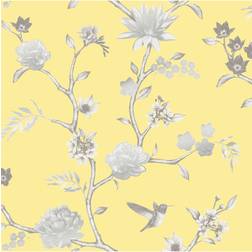 Decor Maison Tapetti Belle 5346-3, 0,53x10,05 m, keltainen/harmaa, non-woven