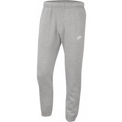 NIKE Sportswear Club Fleece Men's Pants - Dark Grey Heather/Matte Silver/White