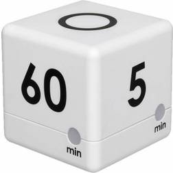 TFA Dostmann CUBE-TIMER Temporizador digital para cocina Negro, Blanco