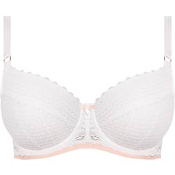 Freya Daisy Lace Padded Half Cup Bra - White