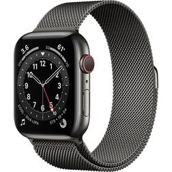 Apple Watch Series 6, Stainless Steel, 44mm, GPS + Cellular, Milanese Loop