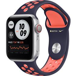 Apple Watch Series 6 Nike GPS 44mm Aluminio Plateado Correa Deportiva Negro 30 Meses