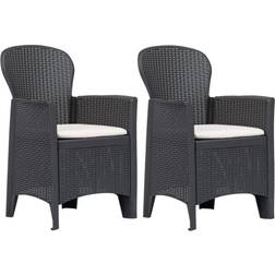 vidaXL 45600 2-pack Silla de jardín para comedor