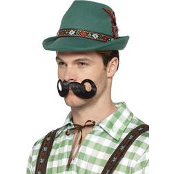 Smiffys Deluxe Alp Tyrolerhatt Grön