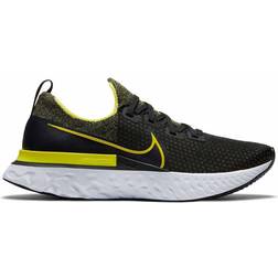 Nike React Infinity Run Flyknit Black Sonic Yellow