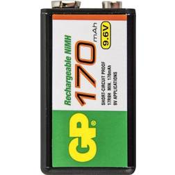 GP Batteries IND17R9HC1 Batteria ricaricabile da 9 V NiMH 170 mAh 9.6 V 1 pz