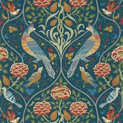 William Morris Vogel Tapete Seasons by May von & Co. Indigo bleu